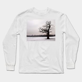 Winter Oak in Morden Park, London Long Sleeve T-Shirt